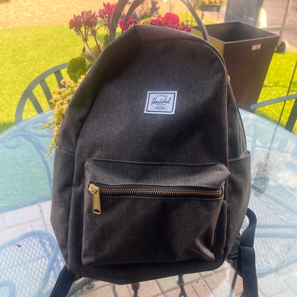 Herschel Supply Company Dark Grey Nova Backpack Canvas and Adjustable Straps